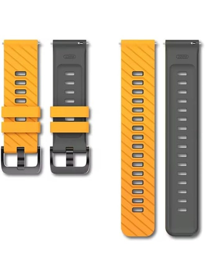 فكرة حزام سيليكون فاخر 22 مم لساعة Huawei Watch GT6   | GT6 Pro | GT5   | GT4 | GT2 GT3   | Watch 4/4 Pro | Watch 3/3 Pro | GT3 | GT3 Pro | GT Runner - Image 3